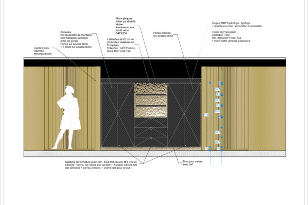 Zone 11 - Merchandising - Elevation armoires